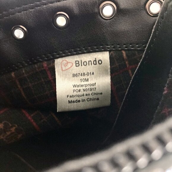 BLONDO Harper Black Waterproof Nubuck Leather Ankle Boots - Picture 11 of 11